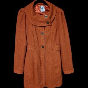 Tulle Orange Coat for Women L.